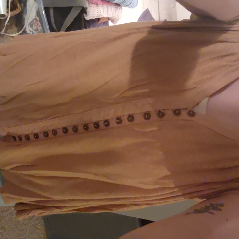 Free People Mustatd Yellow Flowing Top - Picture 8 of 8